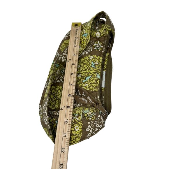 Vera Bradley Retired Cotton Green and Brown Birds Sittin in a Tree Handbag - Picture 6 of 7